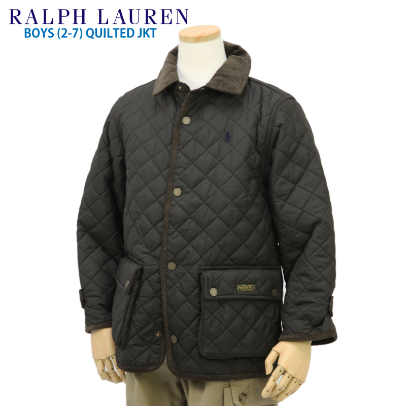 【名入れ無料】 超目玉 ラルフローレン人気の 子供用のキルティングジャケット 2-7 POLO by Ralph Lauren 