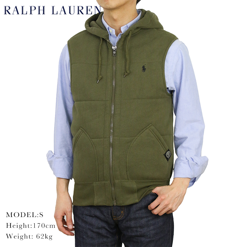 楽天市場】POLO by Ralph Lauren Men's Fleece Vest Hoodie US