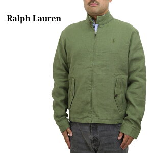 | t[ Y l/Rbg w{[ XCOgbv POLO Ralph Lauren Men's Linen/Cotton Herringbone Harrington Jacket US