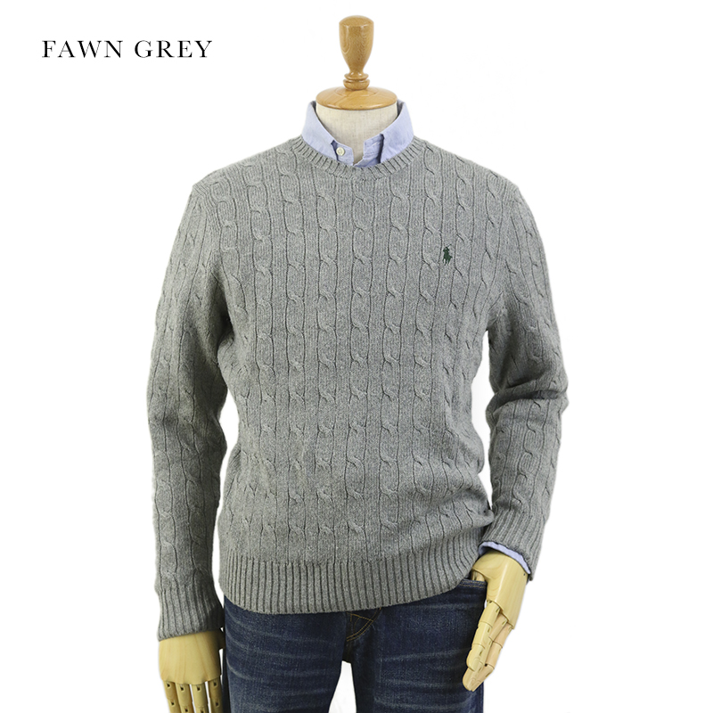 楽天市場】POLO Ralph Lauren Men's Silk Cable Crew Sweater US ポロ 
