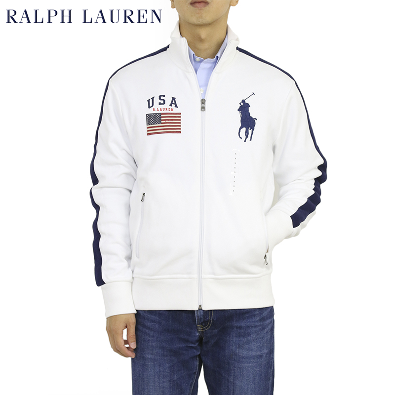 ポロ ラルフローレン スウェット アメリカ国旗 ビッグポニージャージ トラックジャケット Polo Ralph Lauren Men's 
