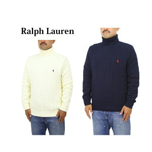 �|�� �����t���[���� �����Y �R�b�g�� �P�[�u�� �n�C�l�b�N �Z�[�^�[ �^�[�g���l�b�N POLO Ralph Lauren Men's Cotton Cable Turtleneck Sweater US