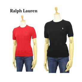 ポロ ラルフローレン レディース 半袖 ピマコットン ケーブル クルーネック セーター ニット POLO Ralph Lauren Women's S/S Pima Cotton Cable Sweater US