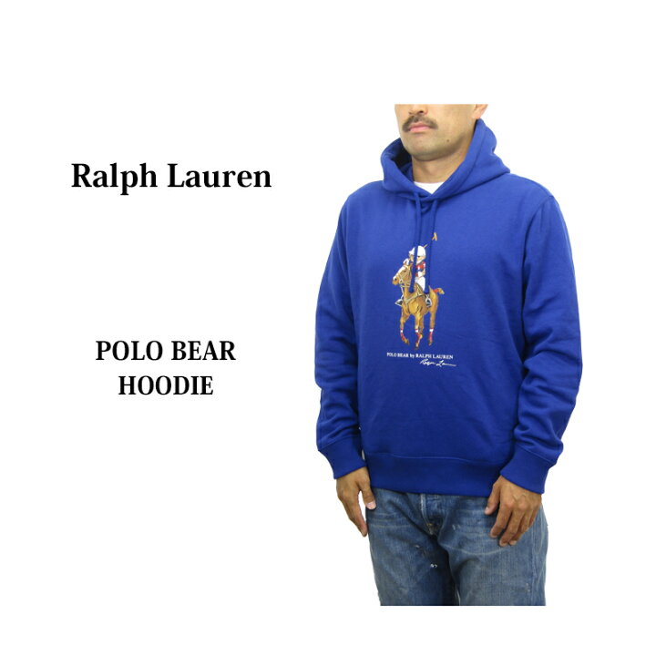 ラルフローレン ポロベア ストライプ パーカー【USサイズ/М】POLO 