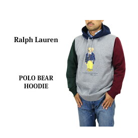 ポロ ラルフローレン パネル切替 ポロベアープリント プルオーバー スウェット パーカー POLO Ralph Lauren Men's Panelled POLO BEAR Pullover Parka US