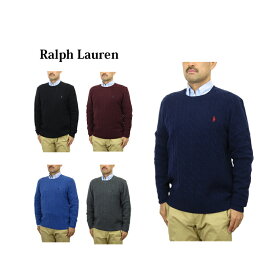 ポロ ラルフローレン メンズ ウール/カシミア ケーブル クルーネックセーター POLO Ralph Lauren Men's Wool/Cashmere Cable Crew Sweater US 売れ筋