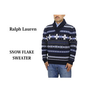 ポロ ラルフローレン メンズ ウール 雪柄 ショールカラー セーター POLO Ralph Lauren Men's Wool Nordic Shawl Sweater US