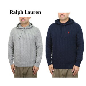 | t[ Y Rbg P[u t[ht Z[^[ POLO Ralph Lauren Men's Cotton Cable Sweater Hoodie US