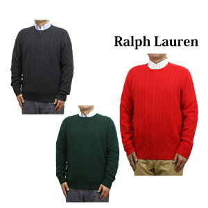 | t[ Y JV~A P[u N[lbN Z[^[ (NO PONY) POLO Ralph Lauren Men's "CASHMERE" Cable Crew Sweater US (UPS)