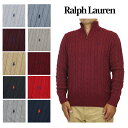 ポロ ラルフローレン メンズ コットン ハーフジップ ケーブルセーター POLO Ralph Lauren Men's Cotton Cable Half-Zip Sweater 売れ筋 (UPS)