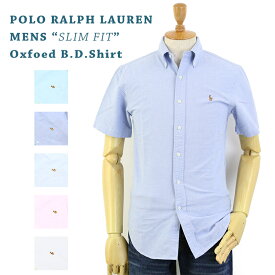 Polo Ralph Lauren "SLIM FIT" Oxford S/S B.D. Shirts US ポロ ラルフローレン スリムフィット オックスフォード ボタンダウン 半袖シャツ　ワンポイント 売れ筋 (UPS)