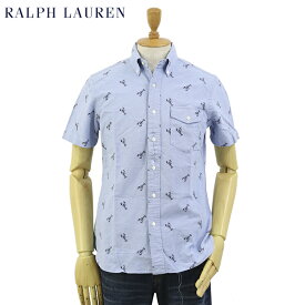 Ralph Lauren "STANDARD FIT" Lobster Print S/S B.D. Shirts US ポロ ラルフローレン オックスフォード ボタンダウン 半袖シャツ スタンダードフィット