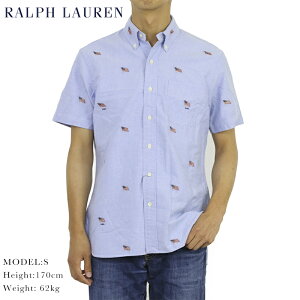 | t[ Y IbNXtH[h AJ }`hJ {^_E Vc |Pbgt POLO Ralph Lauren "USA FLAG MULTI OXFORD" S/S B.D. Shirts US