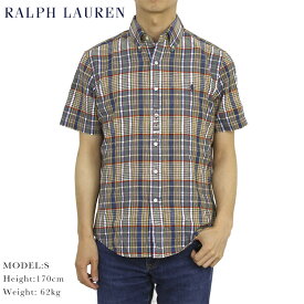 ポロ ラルフローレン クラシックフィット ボタンダウン インディアマドラス 半袖シャツ POLO Ralph Lauren CLASSIC FIT S/S INDIA MADRAS B.D.Shirt