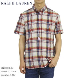 ポロ ラルフローレン クラシックフィット ボタンダウン インディアマドラス プルオーバー 半袖シャツ POLO Ralph Lauren CLASSIC FIT S/S INDIA MADRAS B.D.Shirt