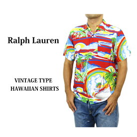 ポロ ラルフローレン メンズ 半袖 ビンテージ風 アロハシャツ Polo Ralph Lauren Aloha Shirts US