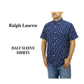 ポロ ラルフローレン オックスフォード ボタンダウン 総柄 半袖シャツ クラシックフィット POLO Ralph Lauren CLASSIC FIT Multi Print S/S B.D.Shirts US