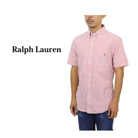 ポロ ラルフローレン メンズ スリムフィット シアサッカー ストライプ ボタンダウン 半袖シャツ POLO Ralph Lauren "SLIM FIT" RL UNTUCKED SEERSUCKER S/S B.D. Shirts US