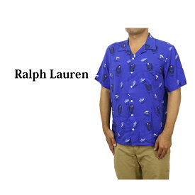 ポロ ラルフローレン メンズ クラシックフィット マルチプリント 総柄 レーヨン 開襟 半袖シャツ POLO Ralph Lauren Men's CLASSIC FIT Multi Print Open Collar S/S Shirts US