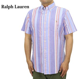 ポロ ラルフローレン メンズ クラシックフィット ストライプ オックスフォード ボタンダウン 半袖シャツ ワンポイント ポニー刺繍 POLO Ralph Lauren Men's "CLASSIC FIT" Stripe Oxford S/S B.D. Shirts US