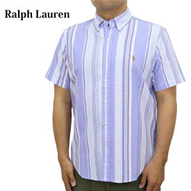 ポロ ラルフローレン メンズ クラシックフィット ストライプ オックスフォード ボタンダウン 半袖シャツ ワンポイント ポニー刺繍 POLO Ralph Lauren Men's "CLASSIC FIT" Stripe Oxford S/S B.D. Shirts US