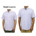ポロ ラルフローレン メンズ クラシックフィット パフォーマンス タッターソール チェック ボタンダウン 半袖シャツ POLO Ralph Lauren Men's "CLASSIC FIT" "PERFORMANCE" Check S/S B.D. Shirts US