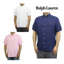 ポロ ラルフローレン メンズ 麻 リネン ボタンダウン 半袖シャツ ワンポイント POLO Ralph Lauren Men's "RL UNTUCKED FIT" LINEN S/S B.D.Shirts US