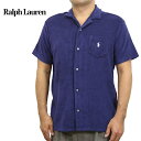 ポロ ラルフローレン メンズ パイル地 胸ポケット付き 開襟 半袖シャツ POLO Ralph Lauren Men's S/S Pile Open-Collared Shirts US