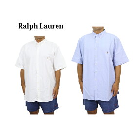 [BIG & TALL]ポロ ラルフローレン メンズ オックスフォード ボタンダウン 半袖シャツ ワンポイント ビッグサイズ 大きいサイズ Ralph Lauren Men's "OXFORD" S/S B.D.Shirts US