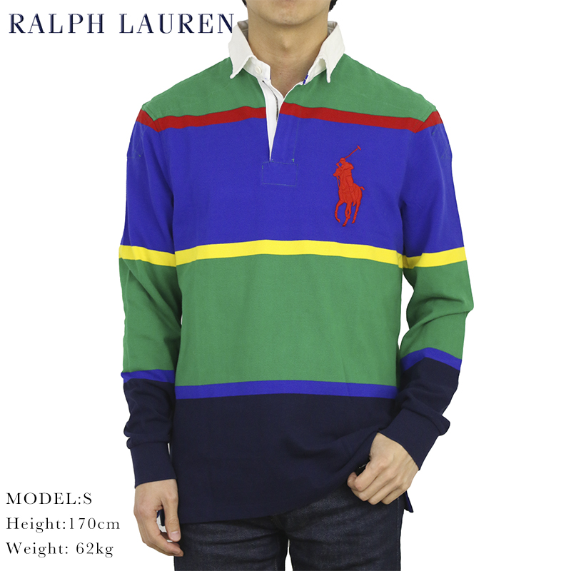 ポロ ラルフローレン ビッグポニー ハーフジップ 長袖 ラガーシャツ POLO Ralph Lauren Men's Half-Zip Rugger  Shirt US | donuts （ドーナッツ）