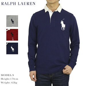 �|�� �����t���[���� �����Y �J�X�^���X�����t�B�b�g �r�b�O�|�j�[ ���� ���K�[�V���c POLO Ralph Lauren Men's CUSTOM SLIM FIT Big Pony Rugby Shirt US