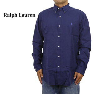 ポロ ラルフローレン メンズ クラシックフィット ワンポイント刺繍 ポプリン ボタンダウン 長袖シャツ 無地 POLO Ralph Lauren Men's "CLASSIC FIT" Poplin B.D.Shirts US (UPS)