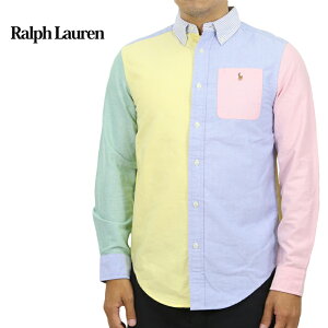 �|�� �����t���[���� �{�[�C�Y �p�l���ؑ� �I�b�N�X�t�H�[�h �{�^���_�E�� �����V���c POLO Ralph Lauren Boy's l/s Panelled Oxford B.D.Shirts US