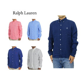 ポロ ラルフローレン 長袖 クラシックフィット リネン 麻 ボタンダウンシャツ POLO Ralph Lauren Men's "CLASSIC FIT" RL UNTUCKED FIT l/s Linen B.D.Shirts US