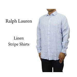 �|�� �����t���[���� �I�[�v���J���[ �����V���c ���l�� �� POLO Ralph Lauren Men's STANDARD FIT Linen Spread Shirts US