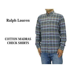 ポロ ラルフローレン コットン マドラスチェック 長袖シャツ ボタンダウン POLO Ralph Lauren Men's "STANDARD FIT" Cotton B.D. Shirts US