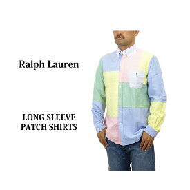 ポロ ラルフローレン メンズ クラシックフィット パッチ切替 オックスフォード ボタンダウン 長袖シャツ クレイジーパターン POLO Ralph Lauren Men's L/S "CLASSIC FIT" Oxford B.D.Shirts US