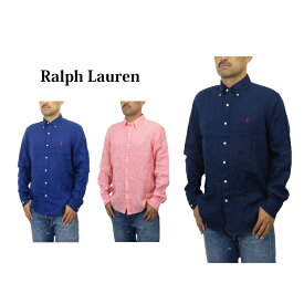 ポロ ラルフローレン 長袖 クラシックフィット リネン 麻 ボタンダウンシャツ POLO Ralph Lauren Men's "CLASSIC FIT" l/s Linen B.D.Shirts US (UPS)