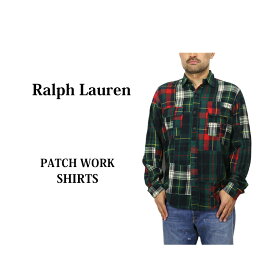 ポロ ラルフローレン メンズ クラシックフィット パッチワーク タータンチェック フランネル 長袖シャツ POLO Ralph Lauren Men's "CLASSIC FIT" Patch Work Tartan Flannel Shirts US