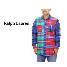 ポロ ラルフローレン メンズ クラシックフィット パネル切替 タータンチェック フランネル 長袖シャツ POLO Ralph Lauren Men's "CLASSIC FIT" Panelled Tartan Flannel Shirts US
