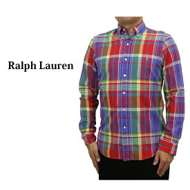ポロ ラルフローレン メンズ クラシックフィット マドラスチェック オックスフォード ボタンダウン 長袖シャツ POLO Ralph Lauren Men's L/S "CLASSIC FIT" Madras Oxford B.D.Shirts US