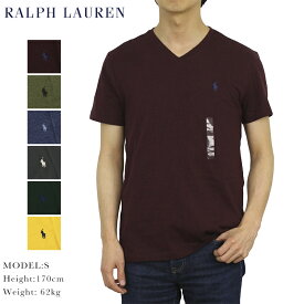 ポロ ラルフローレン メンズ 無地 Vネック Tシャツ ワンポイント POLO Ralph Lauren Men's V-Neck T-shirts (UPS)