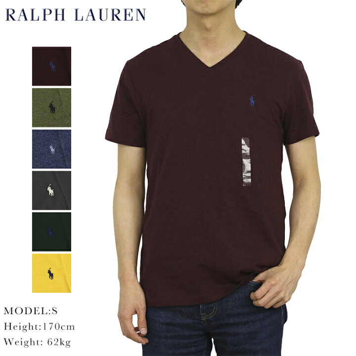 楽天市場 ポロ ラルフローレン メンズ 無地 Vネック Tシャツ ワンポイント Polo Ralph Lauren Men S V Neck T Shirts Ups Donuts ドーナッツ