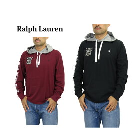 ポロ ラルフローレン メンズ 背番号 フード付き 長袖Tシャツ 無地 POLO Ralph Lauren Men's Hooded l/s T-shirts US
