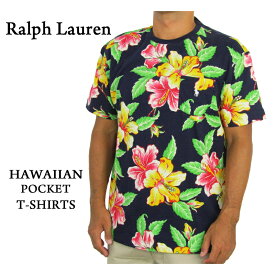 ポロ ラルフローレン クラシックフィット ハワイアン クルーネック Tシャツ ポケット POLO Ralph Lauren Men's CLASSIC FIT Border Crew Tee (UPS)
