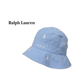 ポロ ラルフローレン マルチポニー刺繍 コットン バケット ハット Polo by Ralph Lauren Multi Pony Bucket Hat US