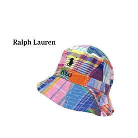 ポロ ラルフローレン パッチワーク コットン バケット サファリ ハット Polo by Ralph Lauren Patchwork Bucket Hat US