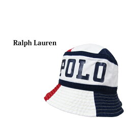ポロ ラルフローレン ロゴプリント トリコロール コットン バケット ハット Polo Ralph Lauren Logo Bucket Hat US