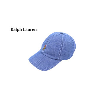 �|�� �����t���[���� �f�j�� �L���b�v �����|�C���g �V�O�l�`���[�|�j�[�n�b�g Polo Ralph Lauren Denim Pony Baseball Cap US (UPS)