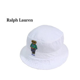 ポロ ラルフローレン ポロベアー刺繍 コットン バケット ハット Polo by Ralph Lauren POLO BEAR Bucket Hat US(WHITE/S.PANTS)